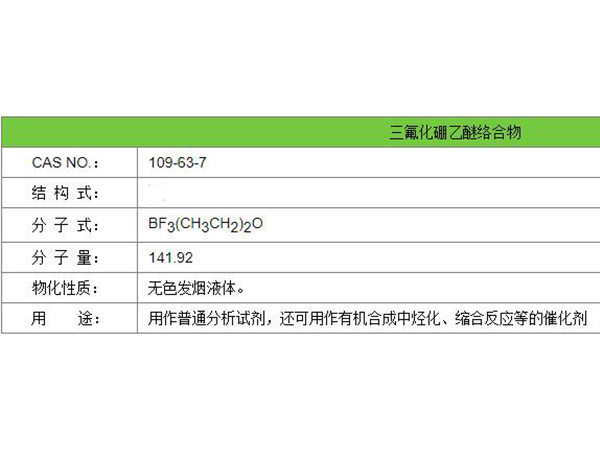 三氟化硼乙醚絡(luò)合物